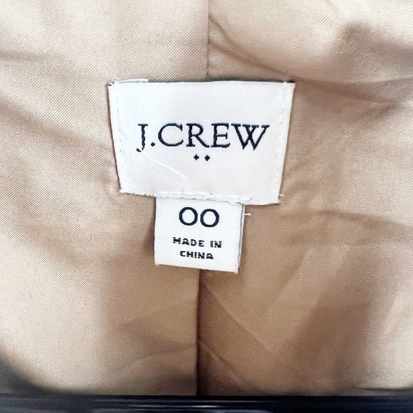 ✅ J. Crew Factory City Coat Heather Acorn Size 00 Wool Blend - Picture 5 of 11